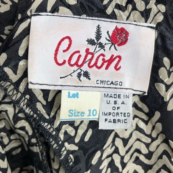 Vintage Caron of Chicago Maxi Dress Size 10 EUC - Picture 10 of 10